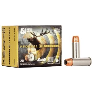 Federal Premium Swift A-Frame Handgun Ammunition .454 Casull 300 gr JHP 1520 fps 20/ct