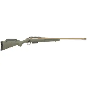 RUGER AMERICAN G2 PRED RFL 450BM 22" T.B. SPIRAL BBL, GRN SPLTR,BRNT BRNZ 3RD