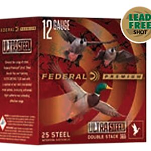 FEDERAL 20GA 3" 1OZ 1400FPS 3 & 5 "ULTRA STEEL" 25 RD/BX 10 BX/CS