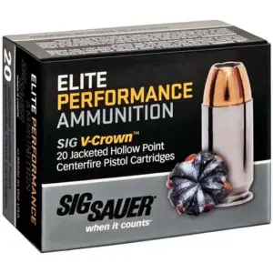 SIG SAUER V-CROWN 380ACP 90GR JHP 20RD BX 200RD CASE - Image 4