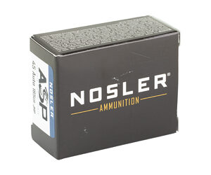 Alternative view of NOSLER ASP 45ACP 185GR HG JHP 20/400