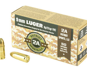PATRIOT SPORTS 9MM 124GR FMJ 50/1000