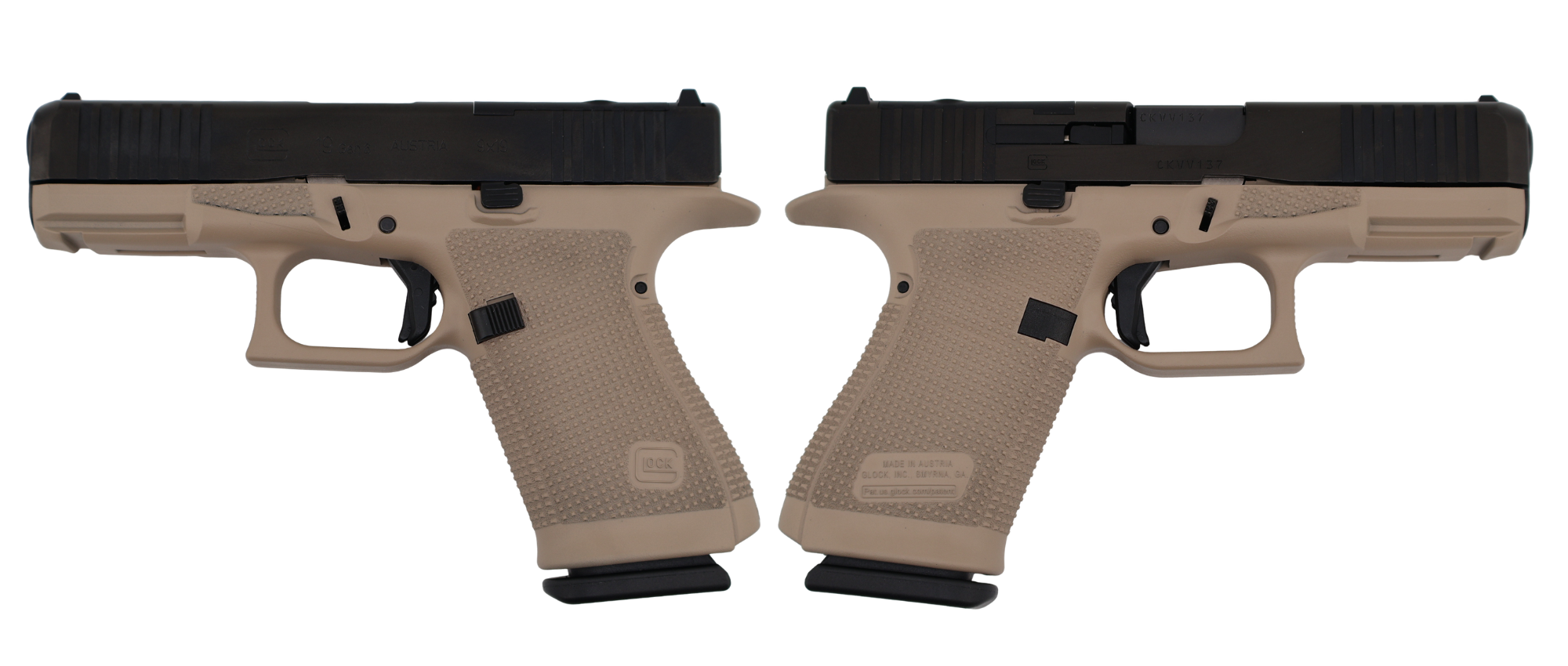 GLOCK 19 GEN6 ORS 9MM PISTOL FDE 4" FXD COMM 3-15RD MAGS