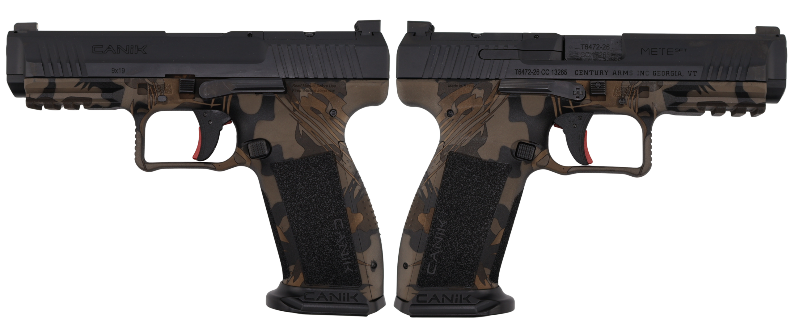 CANIK METE SFT ONE SERIES 9MM RHODESIAN TAN PSTL 4.46 BRL 1-18RD MAG